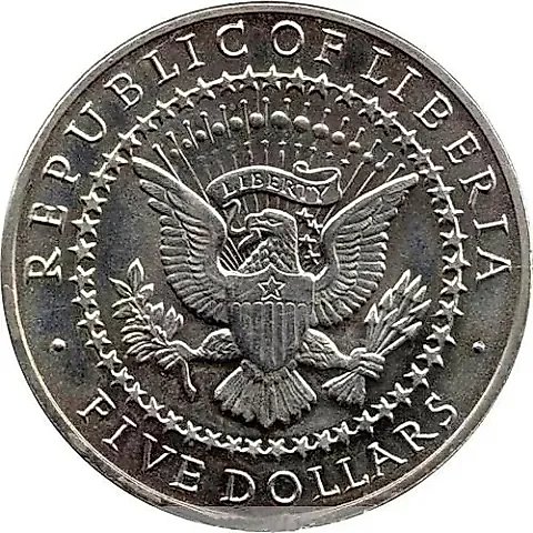5 Dollars 2000, Cleveland [Liberia] — 1