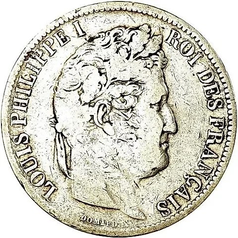 5 Francs 1831, New Type: With Wreath [France] — 1