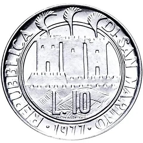 10 Lire 1977, Ecology [San Marino] — 1