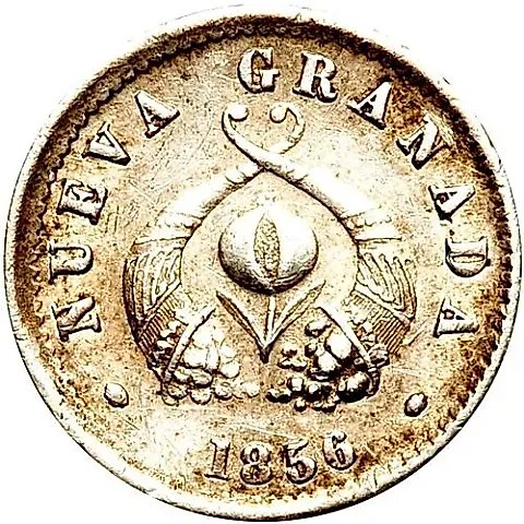 ½ Decimo 1853-1858 [Colombia] — 1