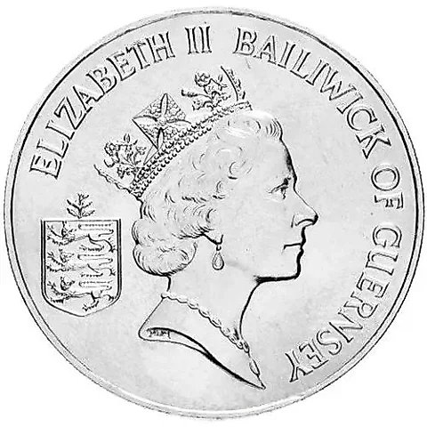 2 фунта 1994, 50 лет высадке в Нормандии [Гернси] — 1