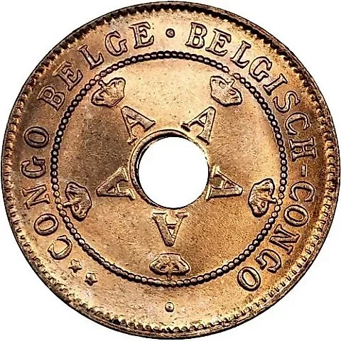 10 Centimes 1927 [Democratic Republic of the Congo / Belgian Congo] — 1
