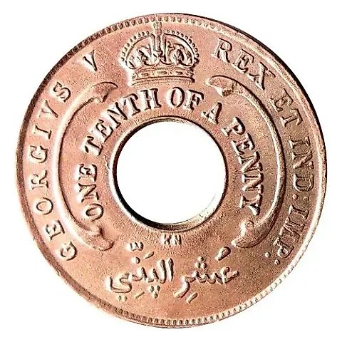 1/10 Penny 1922 [British West Africa] — 1