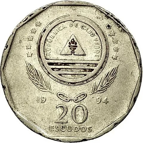 20 Escudos 1994, Brown Booby [Cabo Verde] — 1