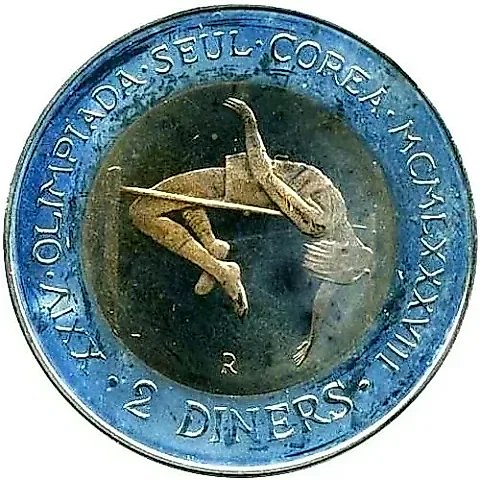 2 динера 1985, Олимпиада в Сеуле [Андорра] — 1