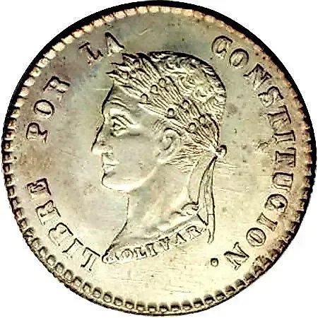 2 суэльдо 1854, Отметка МД "PAZ" - Ла-Пас [Боливия] — 1