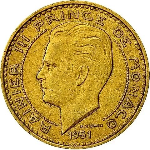 20 Francs 1951 [Monaco] — 1
