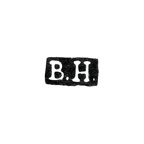 Клеймо мастера Хиндс Георг Бернгард - Ленинград - инициалы "B.H."