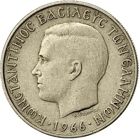2 драхмы 1966 [Греция] — 1