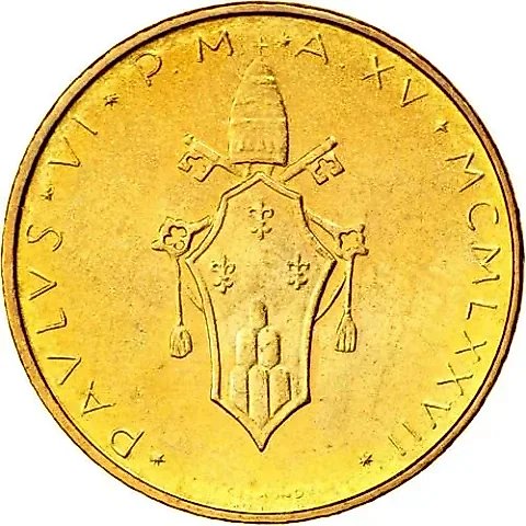 20 Lire 1977 [Vatican] — 1