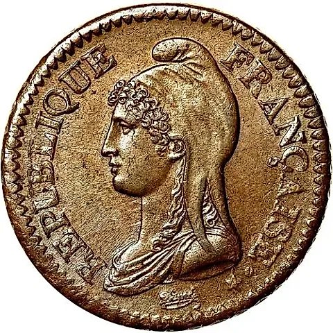 1 Decime 1795-1800 [France] — 1