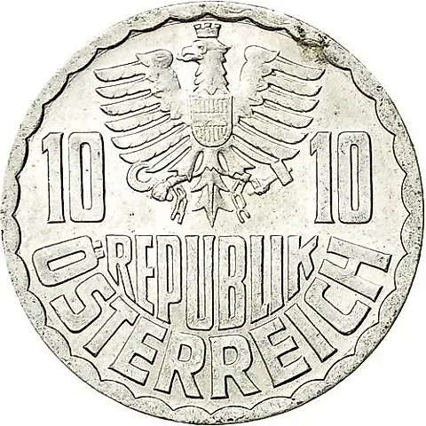 10 Groschen 1971 [Austria] — 1