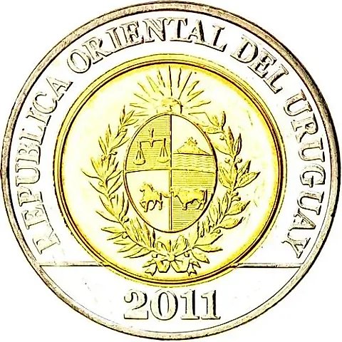 10 песо 2011 [Уругвай] — 1