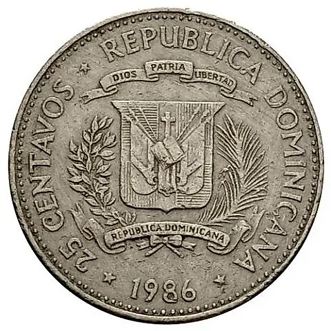 25 сентаво 1983-1987 [Доминикана / Доминика] — 1