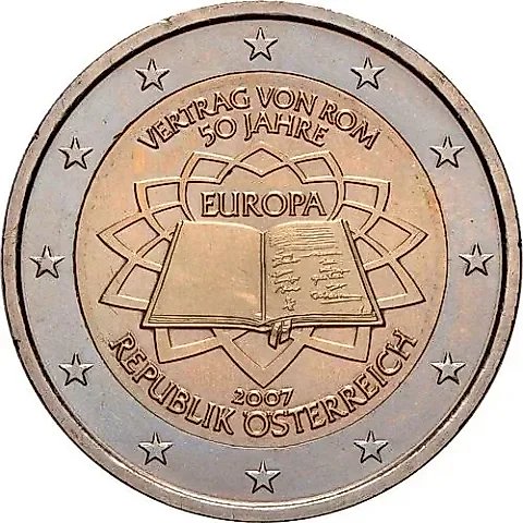 2 Euro 2007, 50th Anniversary of the Signing of the Treaty of Rome [Austria] — 1