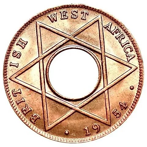 1/10 Penny 1954 [British West Africa] — 2