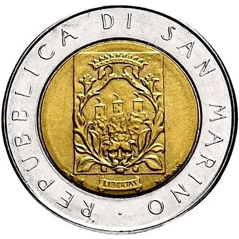 500 Lire 1988, Fortifications of San Marino [San Marino] — 1