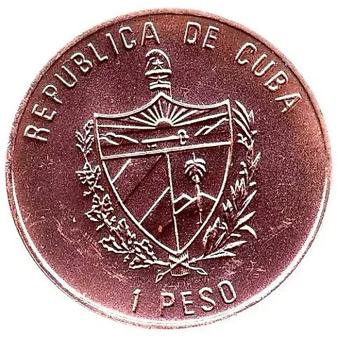 1 Peso 1994, Sailing Ships - Victoria (Copper) [Cuba] — 1