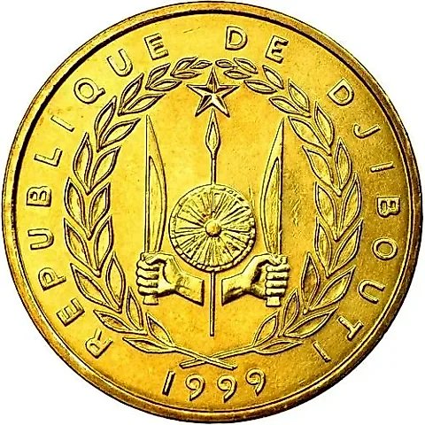 10 франков 1999 [Джибути] — 1