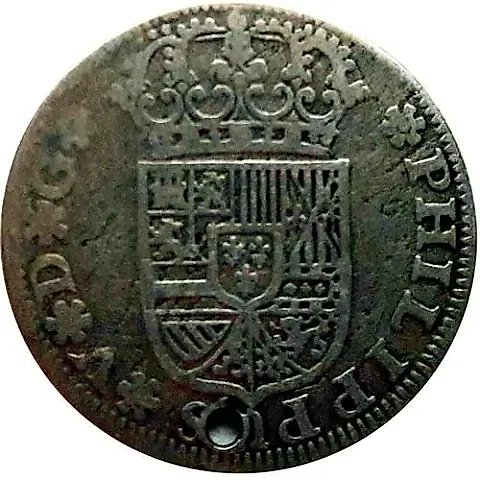 ½ Real 1729-1730 [Spain] — 1