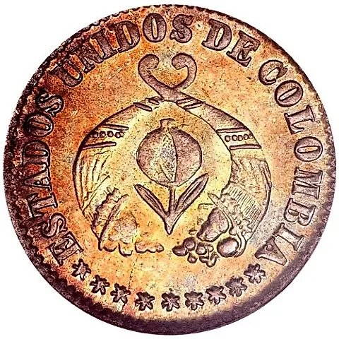 ½ Decimo 1863-1865 [Colombia] — 1