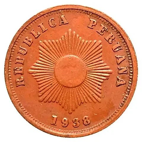 2 Centavos 1938 [Peru] — 1