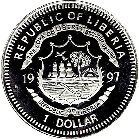 1 Dollar 1997, Marine Life Protection [Liberia] — 1