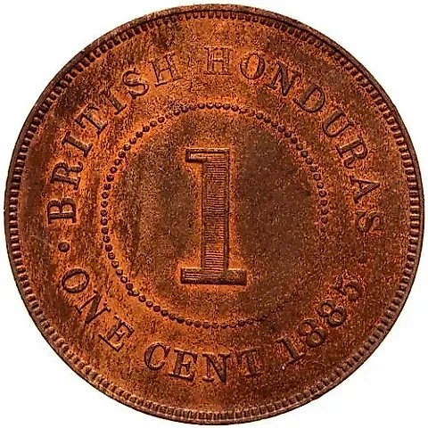 1 цент 1885 [Британский Гондурас] — 2