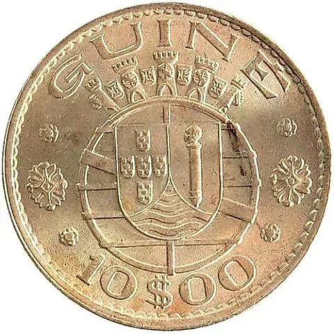 10 Escudos 1973 [Guinea-Bissau / Guinea] — 1
