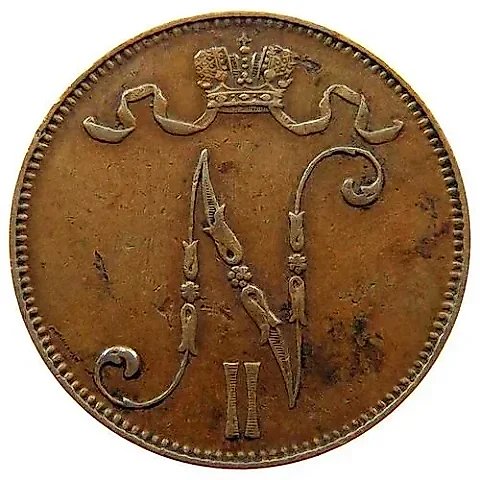 5 Pennia 1896-1917 [Finland] — 1