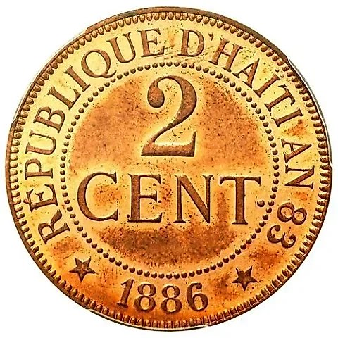 2 сантима 1886 [Гаити] — 1