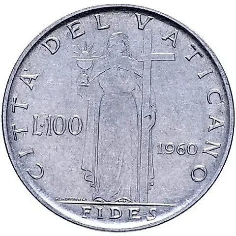 100 лир 1960 [Ватикан] — 2