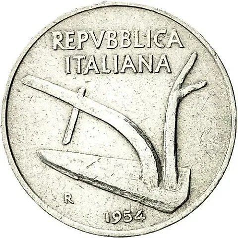 10 Lire 1954 [Italy] — 1