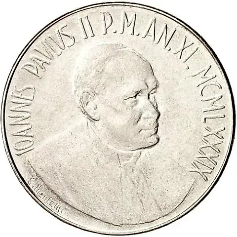 100 лир 1989 [Ватикан] — 1