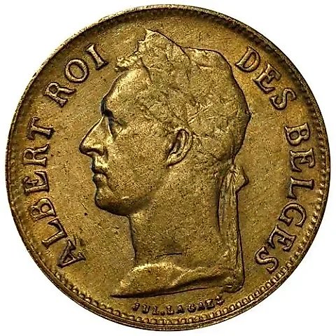 50 Centimes 1926, BELGES [Democratic Republic of the Congo / Belgian Congo] — 1