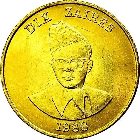 10 Zaires 1988 [Democratic Republic of the Congo / Zaire] — 1