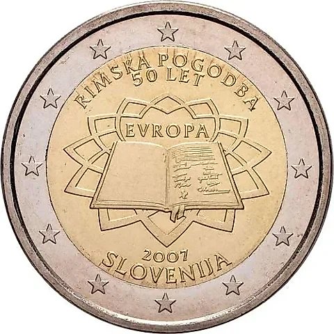 2 евро 2007, 50 лет подписания Римского договора [Словения] — 1