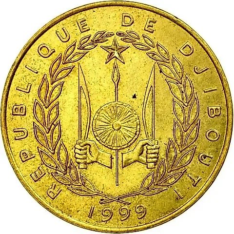 20 франков 1999 [Джибути] — 1