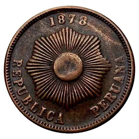 2 сентаво 1878 [Перу] — 1