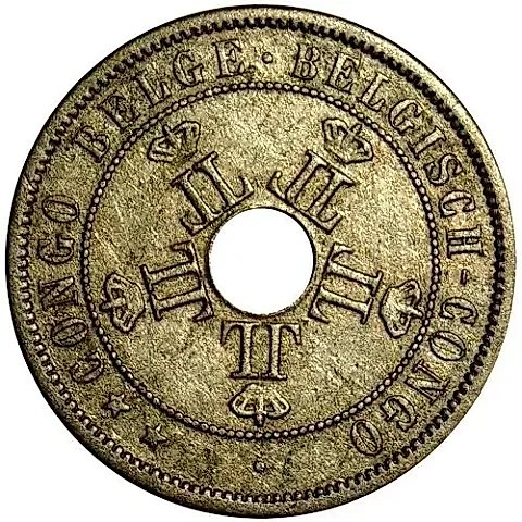 20 Centimes 1909 [Democratic Republic of the Congo / Belgian Congo] — 1