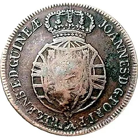 4 макуты 1815-1816, Перечекан на 2 макутах [Ангола] — 1
