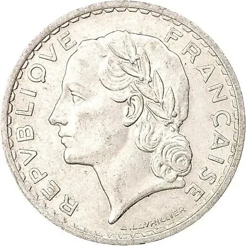 5 франков 1949, без знака монетного двора [Франция] — 1