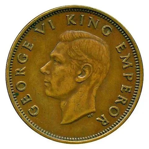 1/2 пенни 1945 [Новая Зеландия] — 1