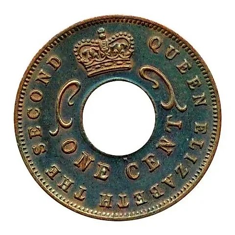 1 Cent 1961, H, Mint Mark: "H" - Heaton, Birmingham [East Africa] — 1