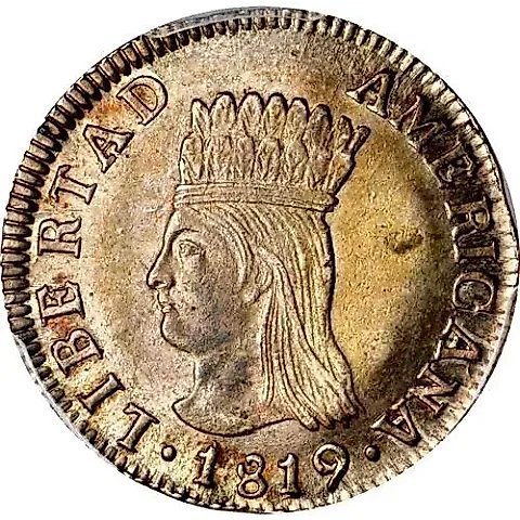 2 реала 1819-1820 [Колумбия] — 1