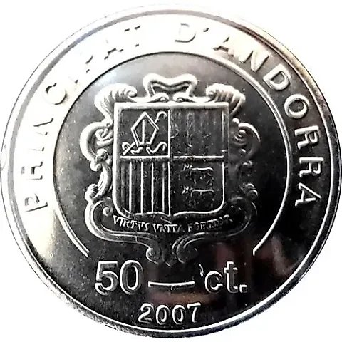 50 Centims 2007, Popes of the 20th Century - John XXIII [Andorra] — 1