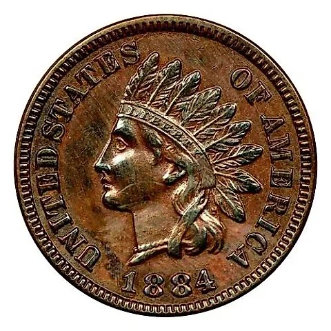 1 Cent 1884, Indian Head Cent [USA] — 1