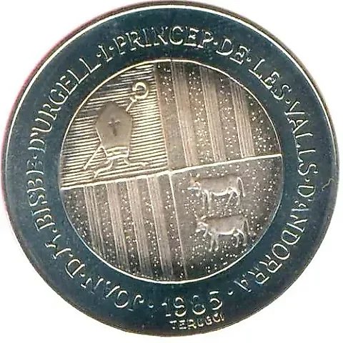 2 динера 1985, XV зимние Олимпийские игры, Калгари 1988 [Андорра] — 1