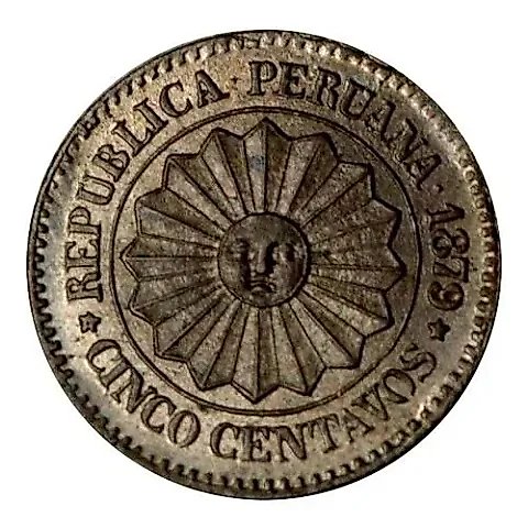 5 Centavos 1879 [Peru] — 1