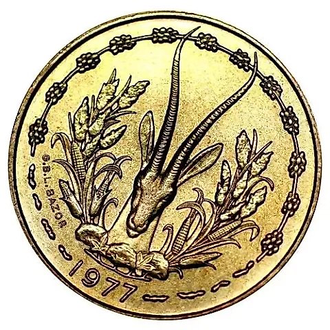 10 франков 1977 [Западная Африка (BCEAO)] — 1